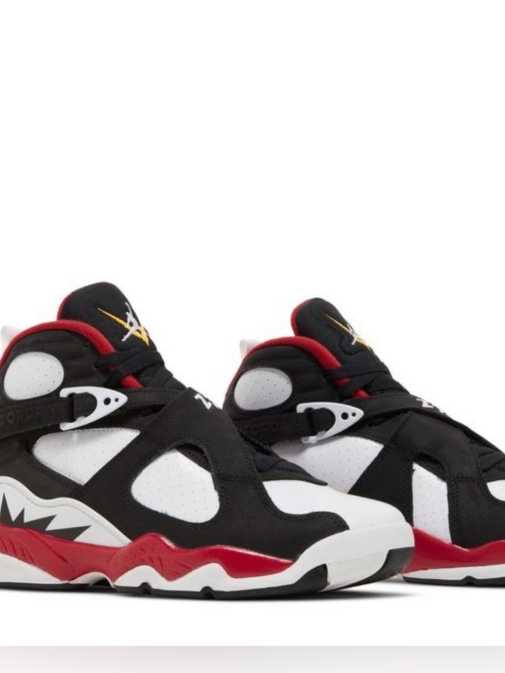 Nike Air Jordan 8 Retro GS “Paprika” 2022 Black, White, Red #23 Strap Youth Sz 5